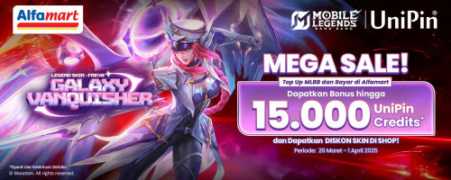 Banyak Diskon Skin di Shop MLBB! Top up MLBB dan bayar di Alfamart untuk Dapatkan Bonus lainnya!